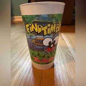 Set of 4 vintage Tim Hortons Pepsi  "Find Timbit" cup.   Brand new